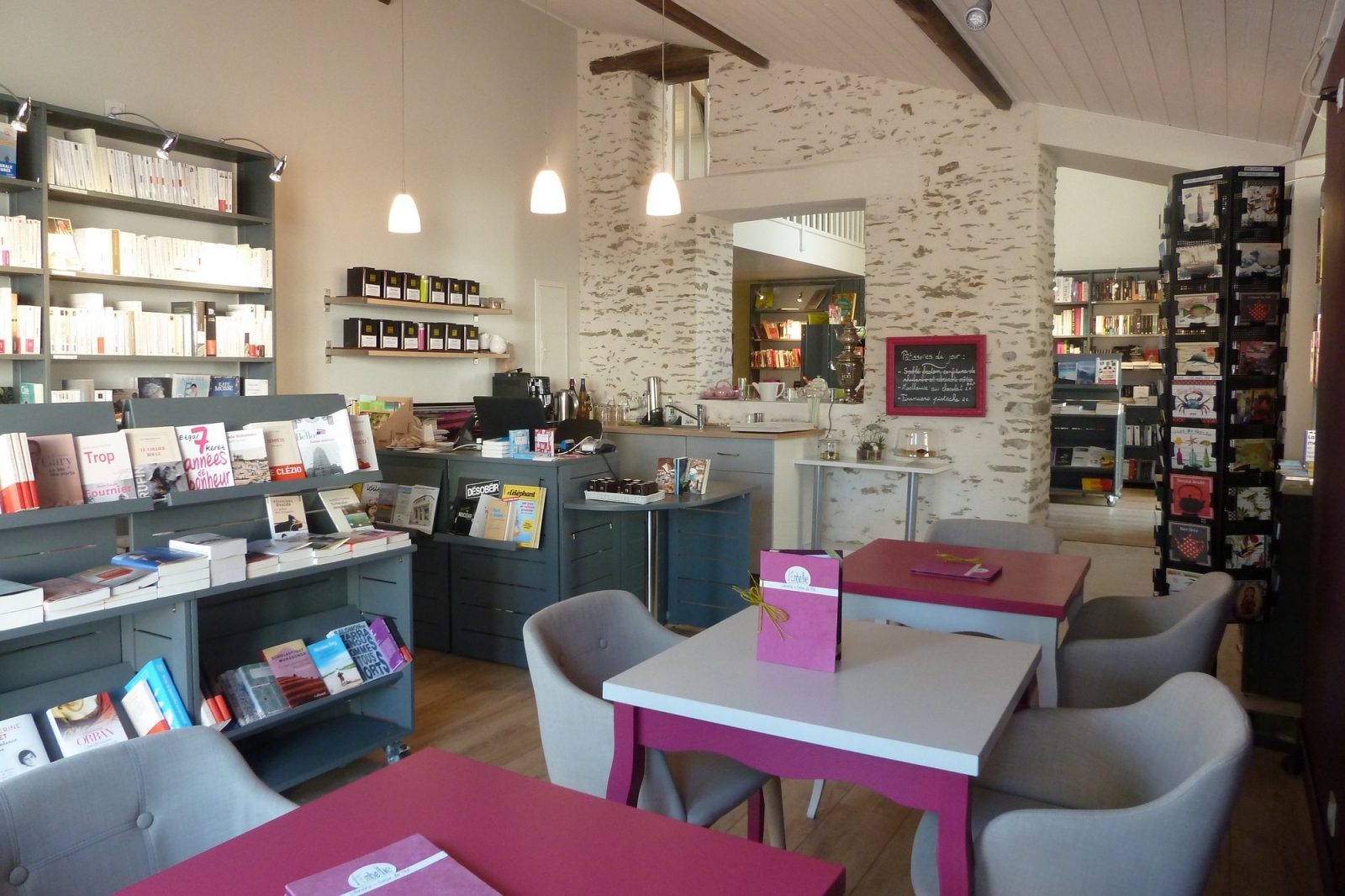 Salon de thé librairie L'Embellie de la Bernerie en Retz