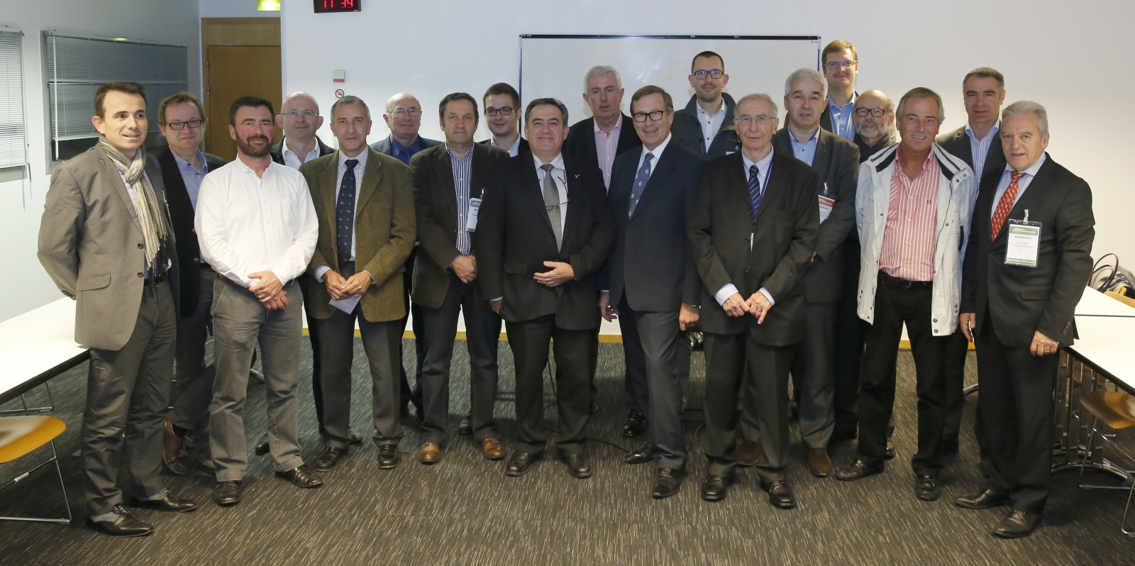 Les présidents de clubs d'entreprises avec Jean-François Gendron, président de la CCI Nantes St-Nazaire