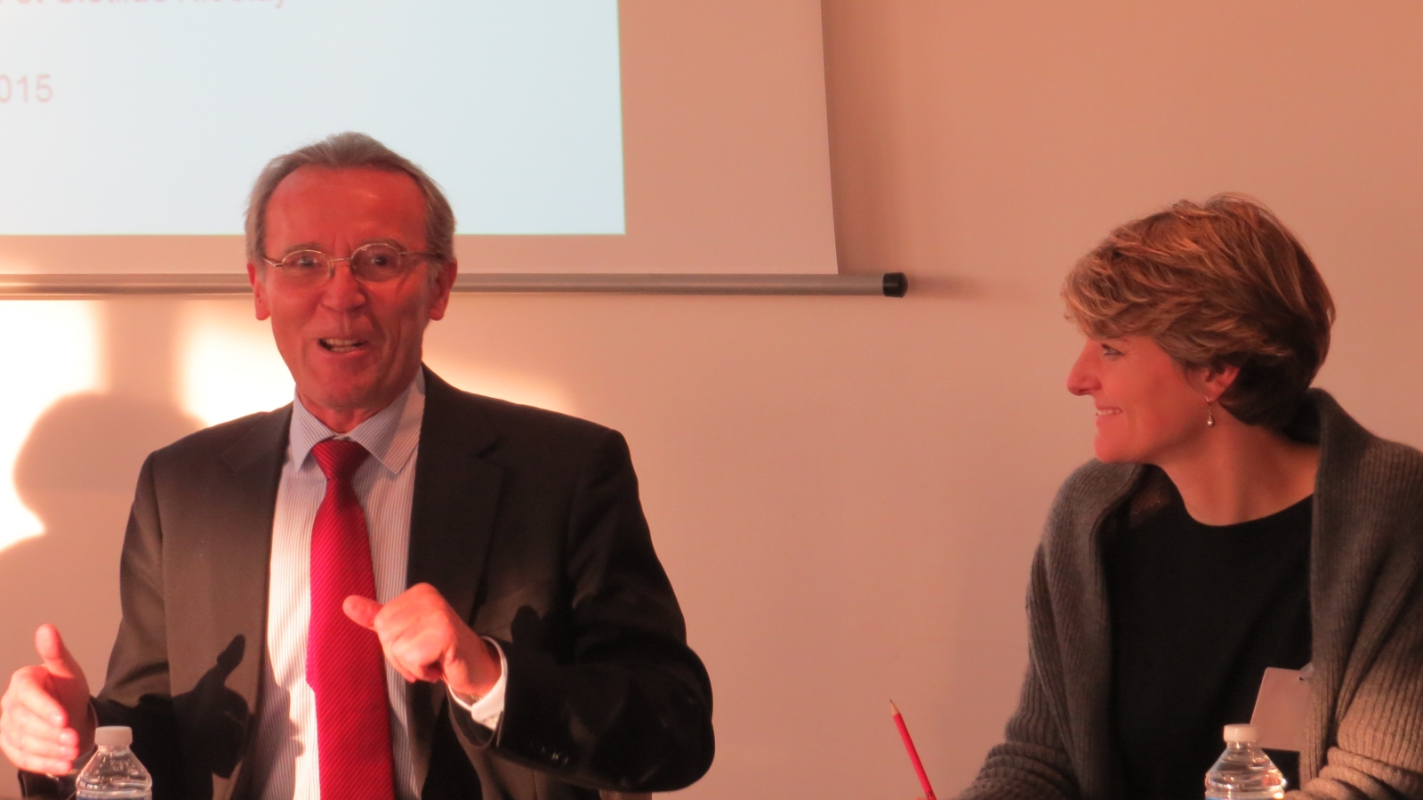 Daniel Rocher, vice-pdt du WTC Nantes et Clotilde Nicolay, agence de Développement Nantes St-Nazaire