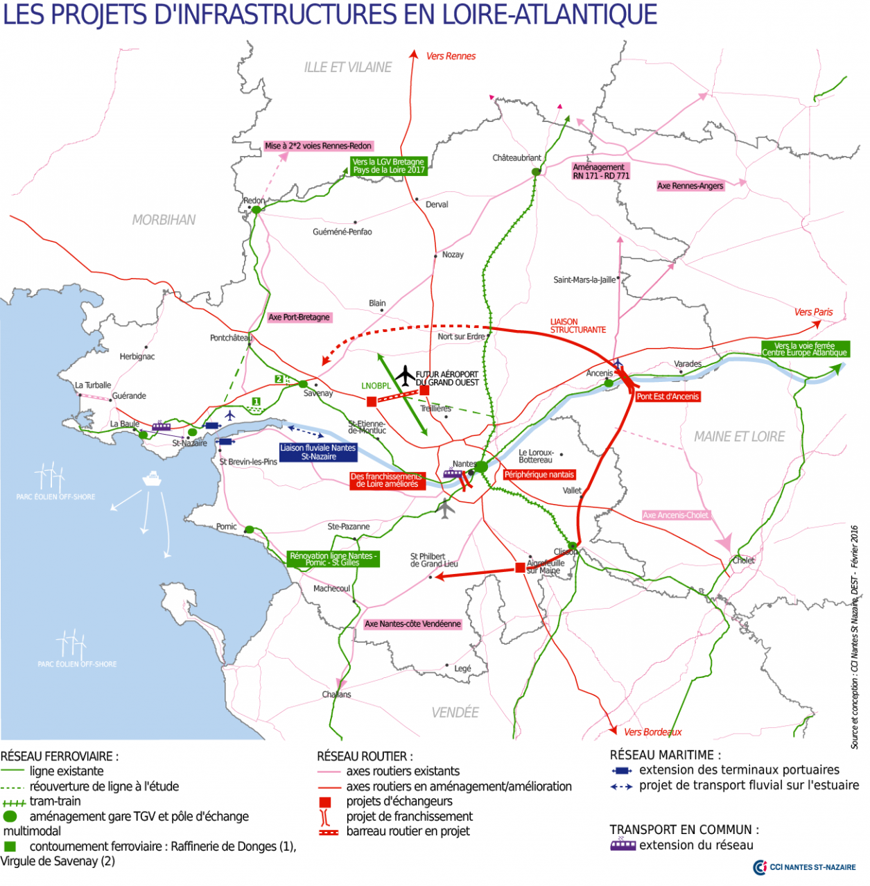 Les projets d'infrastructures en Loire Atlantique Les projets d'infrastructures en Loire Atlantique