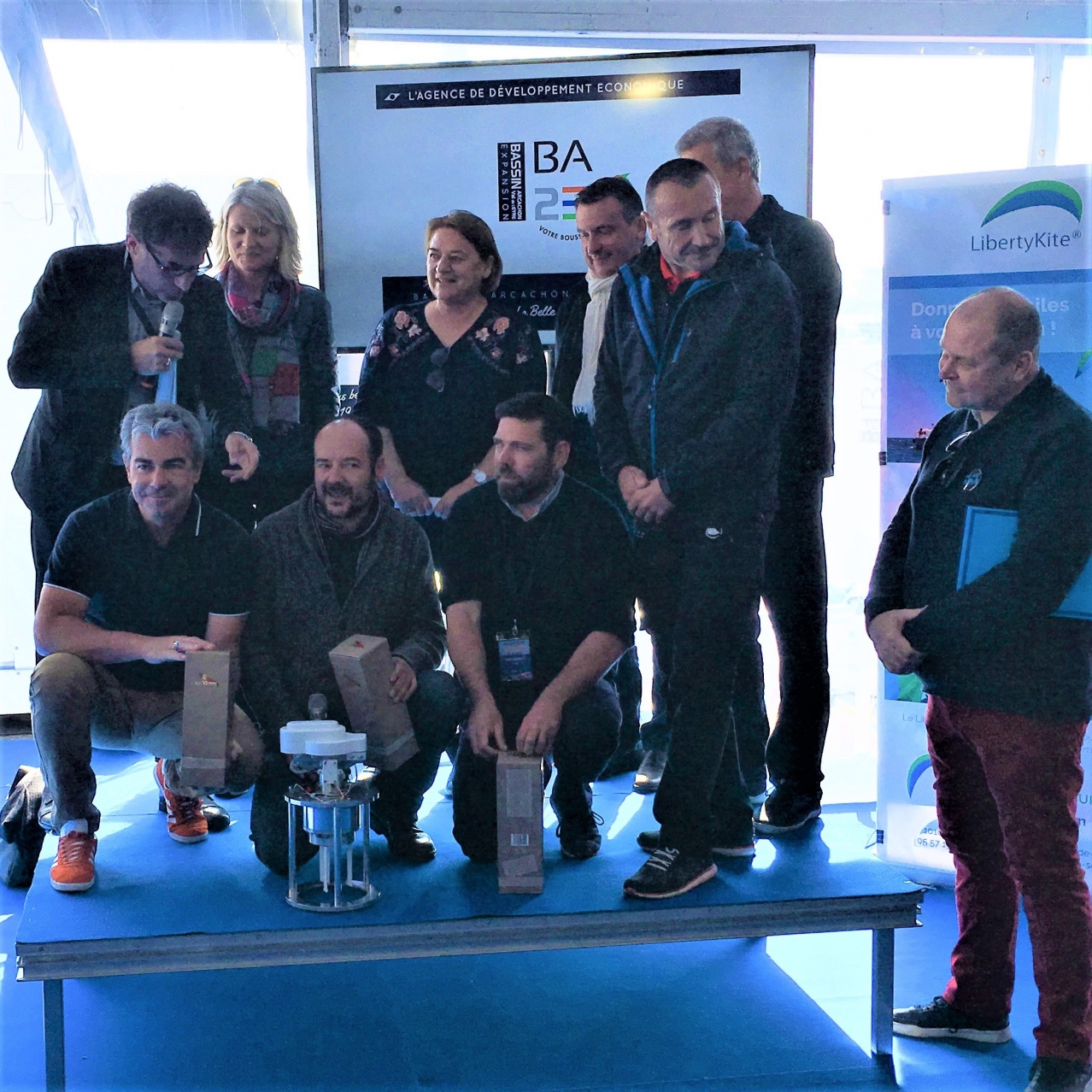 les 9 candidats des NINA Awards à Arcachon avec le jury- avril 2019