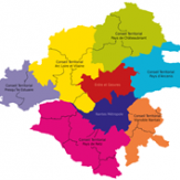 Carte des conseils territoriaux et EPCI de Loire Atlantique