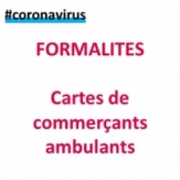 Coronavirus : cartes de commerçants ambulants