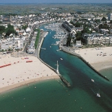 Vue aérienne du port du Pouliguen