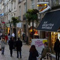rue commerçante du centre-ville de Nantes