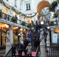 Le Passage Pommeraye à Nantes pendant la période de Noël